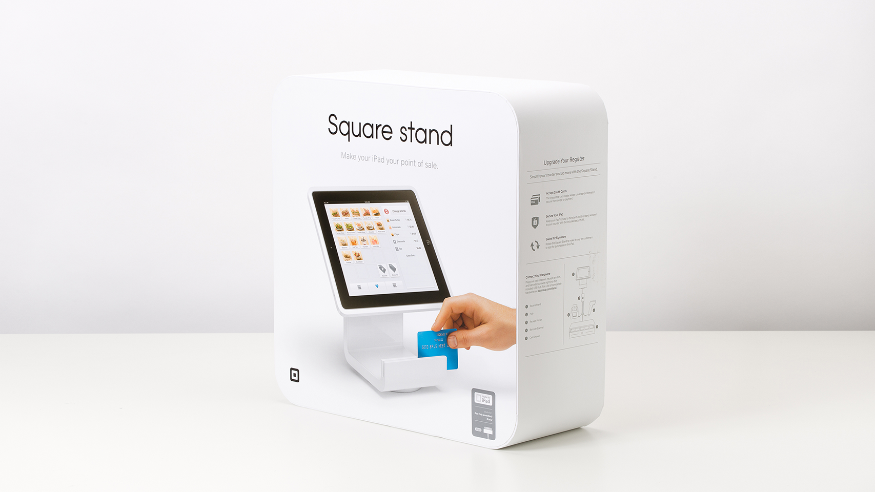 Square iPad Stand Packaging